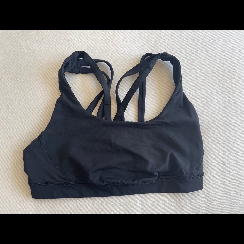 Lululemon black sports bra size 6